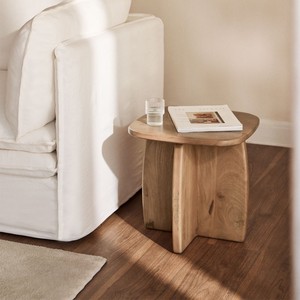 Vandana Terra Orion Side <b>table</b> 45x45 cm in Agathe mango wood - Product Image 1