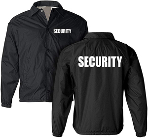 Chaqueta Bomber de Seguridad Negra de Alta Calidad con Estampado Personalizado, Chaqueta Bomber con Cremallera Extra Grande para Hombre, Hecha en Pakistán - Product Image 2