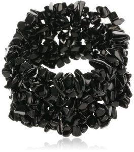 High Quality Chip <b>Bracelet</b> Natural Black Obsidian Chip <b>Bracelet</b> Crystal Stone Gemstone Women Colorful Natural Crystal Wholesale - Product Image 3