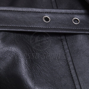 Chaqueta de Cuero para Hombre, Estilo Moderno, Corte Ajustado, Clásica, Cómoda, Prenda Exterior - Product Image 6