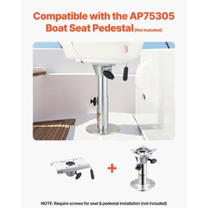 Base Scorrevole per Sedile Barca in Lega di Alluminio con Regolazione Avanti e Indietro da 5 Pollici, Accessorio Nautico - Product Image 5