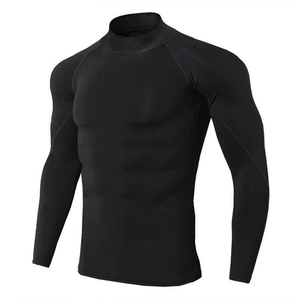 Haut de compression pour homme à manches longues, séchage rapide, respirant, extensible, protection UV, pour la natation, le surf et l'entraînement sportif - Product Image 2