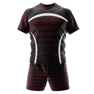 Diseño de Logotipo Personalizado, Uniformes de Rugby Unisex de Alta Calidad, Conjuntos de Manga Corta, Ropa Deportiva Profesional, Sublimación, Poliéster de Secado Rápido - Product Image 3