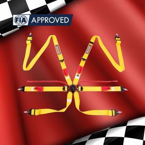 SPORT PLUS 3 FIA Approved 8853 2016 Racing Belt 2 Inch Lap <b>Strap</b> Adjuster with Lightweight <b>Webbing</b> for Racing Teams - Product Image 1