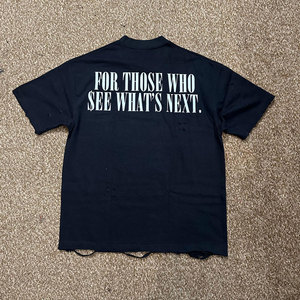 เสื้อยืดโอเวอร์ไซส์พิมพ์ลายกราฟิกสตรีทแวร์คุณภาพสูงผ้าฝ้าย 100% รับทำโลโก้ OEM สำหรับผู้ชาย - Product Image 2