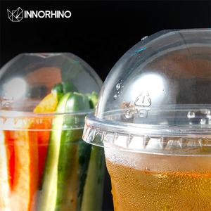 Rpet ถ้วยน้ำดื่มสำหรับงานปาร์ตี้ทำจากพลาสติกพร้อมฝาแบบไม่มีหลอดสำหรับจิบกาแฟน้ำผลไม้โซดา - Product Image 6