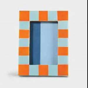 กรอบรูปฝังกระดูกทำมือ ลายโมเสกอินเดีย สำหรับตกแต่งบ้าน สำนักงาน หรือเป็นของขวัญ - Product Image 4