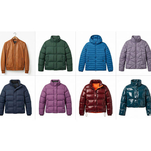 OEM Factory Custom logo <b>Silver</b> Gold Color Winter Warmth Puff Short <b>Jacket</b> Women's Padding Quilted Short <b>Jacket</b> - Product Image 2