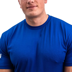 Nouveauté T-shirt Homme Slim Fit Manches Courtes Col Rond Tissu Extensible Vêtement Décontracté Fitness Couleurs et Tailles Personnalisables Vente en Gros - Product Image 5