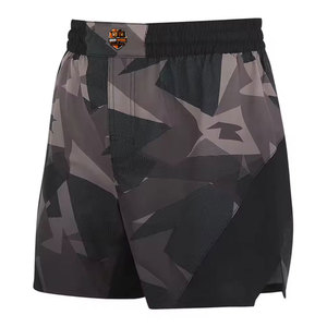 Shorts MMA BRAVE BROWNS de haute qualité, ajustement réglable, respirant, séchage rapide, tissu polyester/coton, parfait pour l'entraînement et les combats - Product Image 4