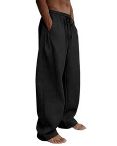 Pantalon de survêtement surdimensionné personnalisé avec logo, pour homme, grande taille, épais, basique, uni, de haute qualité, coupe large et ample - Product Image 1