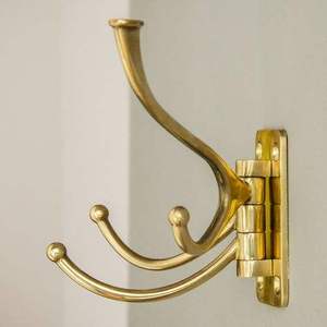 Best Quality Brass Utility <b>Hooks</b> with Heavy Duty Wall Hangers for Coats Bags <b>Tools</b> Towels and Everyday Home Organization Use - Product Image 2