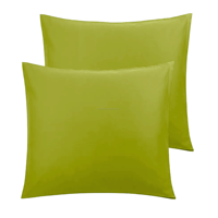 Housse de coussin 100% polyester de haute qualité, couleur unie, anti-acariens, fermeture éclair, pour salon moderne