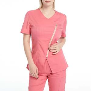Conjunto de Uniforme Médico Moderno con Cierre, Transpirable y Ajustado para Mujer, Traje de Enfermería de Alta Calidad para Hospital - Product Image 6