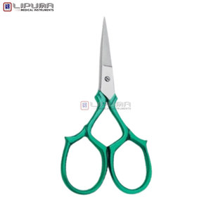 Ciseaux de manucure LIPUMA Precision Elite pour droitiers, manche long rose, acier inoxydable, lames courbées ultra-affûtées, durables - Product Image 3
