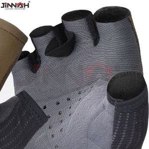 Gants de cyclisme en cuir et néoprène lavables, demi-doigts, couleur personnalisable, haute qualité, prix de gros, nouvelles arrivées - Product Image 5