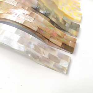 Handmade Eco-Friendly Modern Mother Of Pearl Inlay Cabinet <b>Handles</b> for Drawers Cupboards Furniture Hardware Multi-Color Shell - Product Image 5