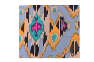 Poubelle décorative recouverte de tissu faite à la main, corbeille à déchets moderne imprimée, poubelle pour la maison ou le bureau, panier de rangement - Product Image 2