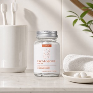 [FROM OREUM] Comprimés de soin buccal à la mandarine de Jeju, 60 comprimés, dentifrice solide pour usage quotidien à domicile - Product Image 3