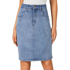 Premium Women <b>Winter</b> Casual Jeans <b>Skirt</b> High Waist Comfortable Stretch 100% Cotton Fabric Everyday Wear Street Fashion Modern - Product Image 4