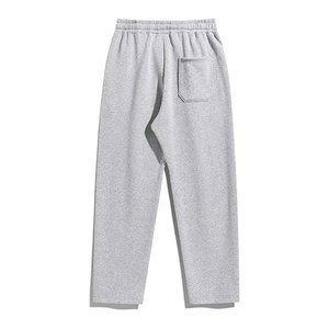 Pantalon décontracté pour homme en toile unie, doublé thermique, avec cordon de serrage à la taille, coupe ample, confortable, chaud, coupe-vent, écologique, pour l'automne et l'hiver - Product Image 2