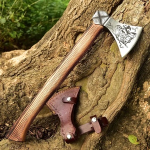 Hache de camping et de survie en acier forgé artisanal de qualité industrielle UA Supplies, manche en bois dur, pour activités de plein air, OEM - Product Image 6
