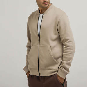 Chaqueta Bomber de Lona para Hombre, Corte Ajustado, con Cuello Alto y Logotipo Frontal Personalizado, Precio Económico al por Mayor - Product Image 1