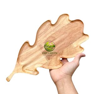 Natural Wood Serving Tray Rectangular and Oval Wooden Plates for Tea Cake Serving <b>Rustic</b> Home Decor Handicraft Tray - Product Image 1