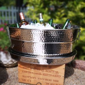 Ice bucket brushed metal ice bucket indoor party bucket luxury <b>table</b> accessory sophisticated bar accessory minimalist ice bucket - Product Image 6