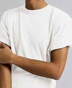 Premium <b>Box</b> Fit Cropped Oversized T Shirt High Quality 100 Cotton Customizable Blank Streetwear <b>Drop</b> Shoulder Tee for Men - Product Image 4