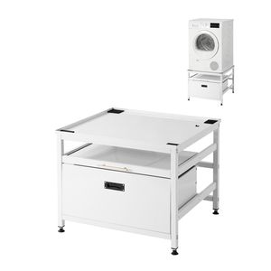 Piedistallo per Lavatrice con Capacità di Carico di 317 Kg, Altezza 58 cm, 74 x 74 cm, con Vassoio Estraibile e Spazio di Stoccaggio - Product Image 1