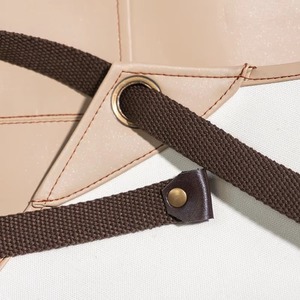 Wholesale Classic Daily Outdoor <b>BBQ</b> Bib <b>Apron</b> Leather Multi-Functional Oil-Proof Work and Cleaning Sleeveless <b>Apron</b> - Product Image 3