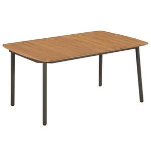 Juego de comedor de patio de ratán polivinílico de 5 piezas en gris para comedor de jardín - Product Image 2
