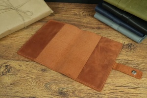 Diarios de cuero genuino, cubierta de cuero de vaca suave hecha a mano, cuaderno de viaje, aventura turística - Product Image 3