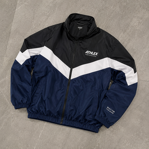 Chaqueta Cortavientos para Hombre con Bloques de Color, Ligera, Resistente al Viento, con Cierre Completo, Chaqueta Deportiva Impermeable para Actividades al Aire Libre - Product Image 6