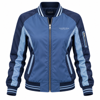 Blouson Bomber Matelassé Respirant Personnalisé pour Femme, Qualité Supérieure, Modèle 2026 OEM ODM, Fermeture Éclair Décontractée, Manches Longues, Hiver
