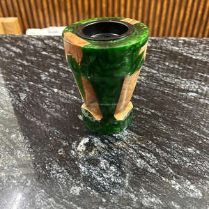 Brûleur de Oud Bakhoor indien de qualité supérieure SS CRAFT INDIA avec bois de bambou et résine époxy Espaces de méditation à usage domestique et religieux - Product Image 3