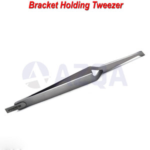 Stainless Steel Orthodontic Instruments Kit Set of 3 <b>Bracket</b> Tweezers Kelly Forceps and Mathieu Needle Holder - Product Image 3