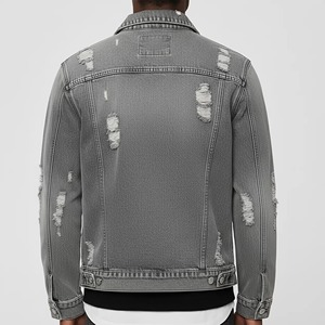 Vintage <b>Rhinestone</b> Cross Casual Button Denim <b>Jacket</b> for Men-Customizable Waterproof Breathable 100% Cotton - Product Image 6