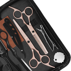 Kit de ciseaux de coiffure et de ciseaux à effiler en acier inoxydable, outils de coiffure professionnels durables pour salon de coiffure IMANS - Product Image 2