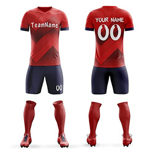 Conjunto de Uniforme de Fútbol Personalizado, Amarillo con Degradado Morado, Cuello en V, Manga Corta, Absorbe la Humedad, Uniforme Masculino con Impresión Sublimada - Product Image 5