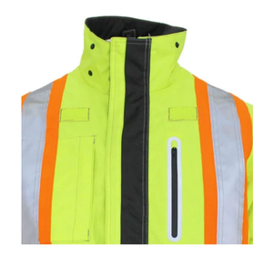 OEM Support Men's Hi-Vis <b>Waterproof</b> Safety Jacket <b>Work</b>-<b>wear</b> Winter Vest with Reflective Tape with Custom Logo and Color - Product Image 2