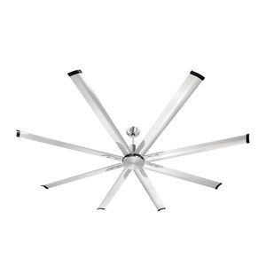 Ventilatore da soffitto moderno a basso profilo da 84 pollici con luce, telecomando a 6 velocità, 8 pale in alluminio, motore DC reversibile, design a incasso - Product Image 1