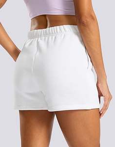 Pantalones Cortos de Mujer con Logotipo Personalizado, de Algodón Grueso y Suave, con Bolsillos, Estilo Cargo, para Descansar - Product Image 4