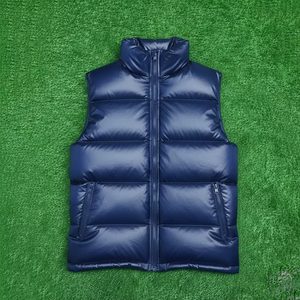 Gilet matelassé léger pour homme avec logo personnalisé de haute qualité – Manteau d'hiver chaud sans manches - Product Image 6