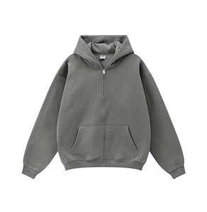 Sweat à capuche imprimé zippé en coton 100% coupe classique pour homme – Vêtement décontracté streetwear hiver écoresponsable coupe-vent – Grande vente - Product Image 3