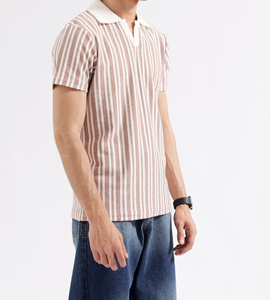 Camiseta de Manga Corta para Hombre, 100% Algodón Premium, con Estampado Digital, Estilo Casual de Negocios, Bordado Frontal Personalizado, Transpirable, Servicio OEM - Product Image 4