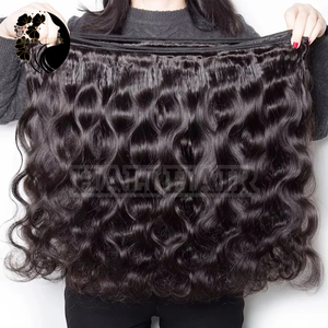 Extensiones de cabello humano ondulado del cuerpo Remy de trama vietnamita 100% textura suave colores personalizados de larga duración negro Natural Super Doble - Product Image 1