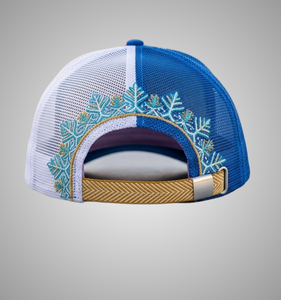 Casquette de baseball unisexe en daim à motif écossais avec logo brodé, maille bleue, ajustable, style décontracté, pour l'extérieur, vente en gros - Product Image 3