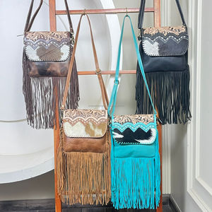 New Luxury Designer Tooled Cowhide Leather <b>Crossbody</b> Handbag <b>for</b> Women's Lady Famous Brand Portable Floral Pattern Shoulder <b>Bag</b> - Product Image 4